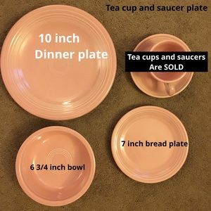 Rose Fiesta 3 piece set- 4 sets